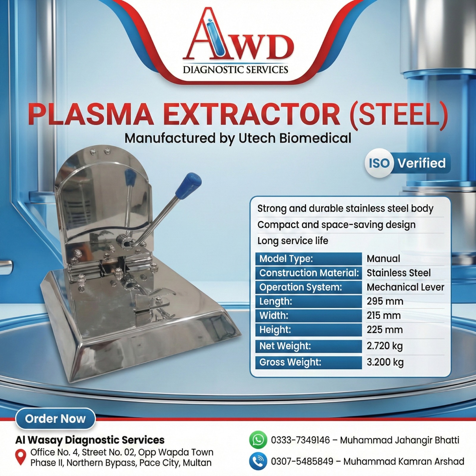 Plasma Extractor (Steel)